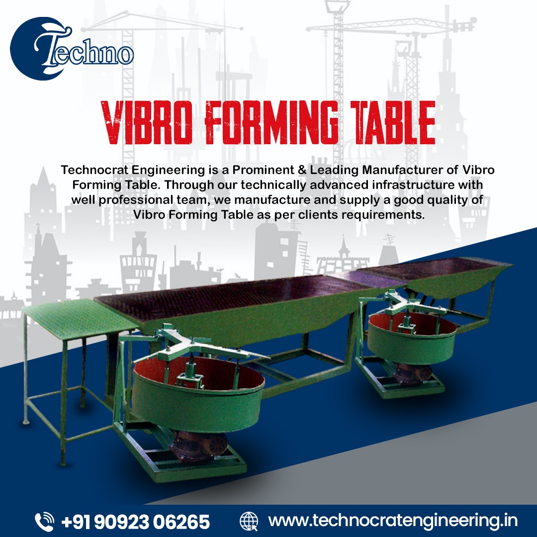 Top Dealer of High-Performance Vibro Forming Tables in Coimbatore – Technocrat Engineering