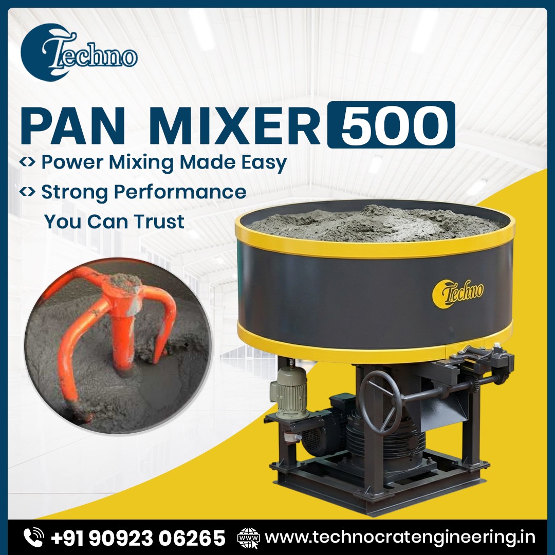 Concrete Pan Mixer Machine for Fly Ash Bricks Making