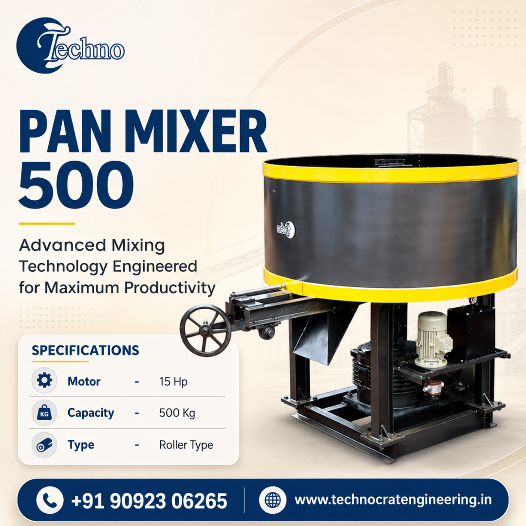 Concrete PAN Mixer Machine for Brick Production Unit